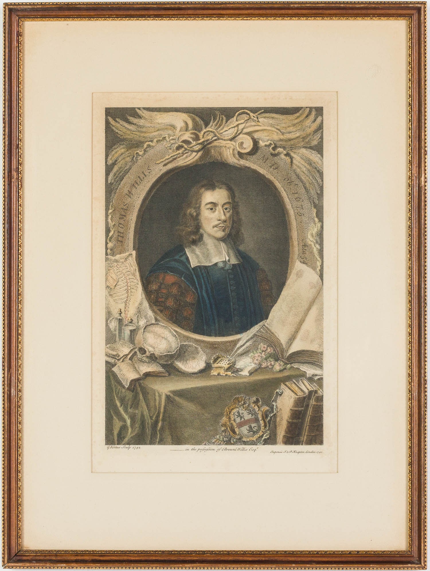 Five Handcolored Portrait Engravings - 13