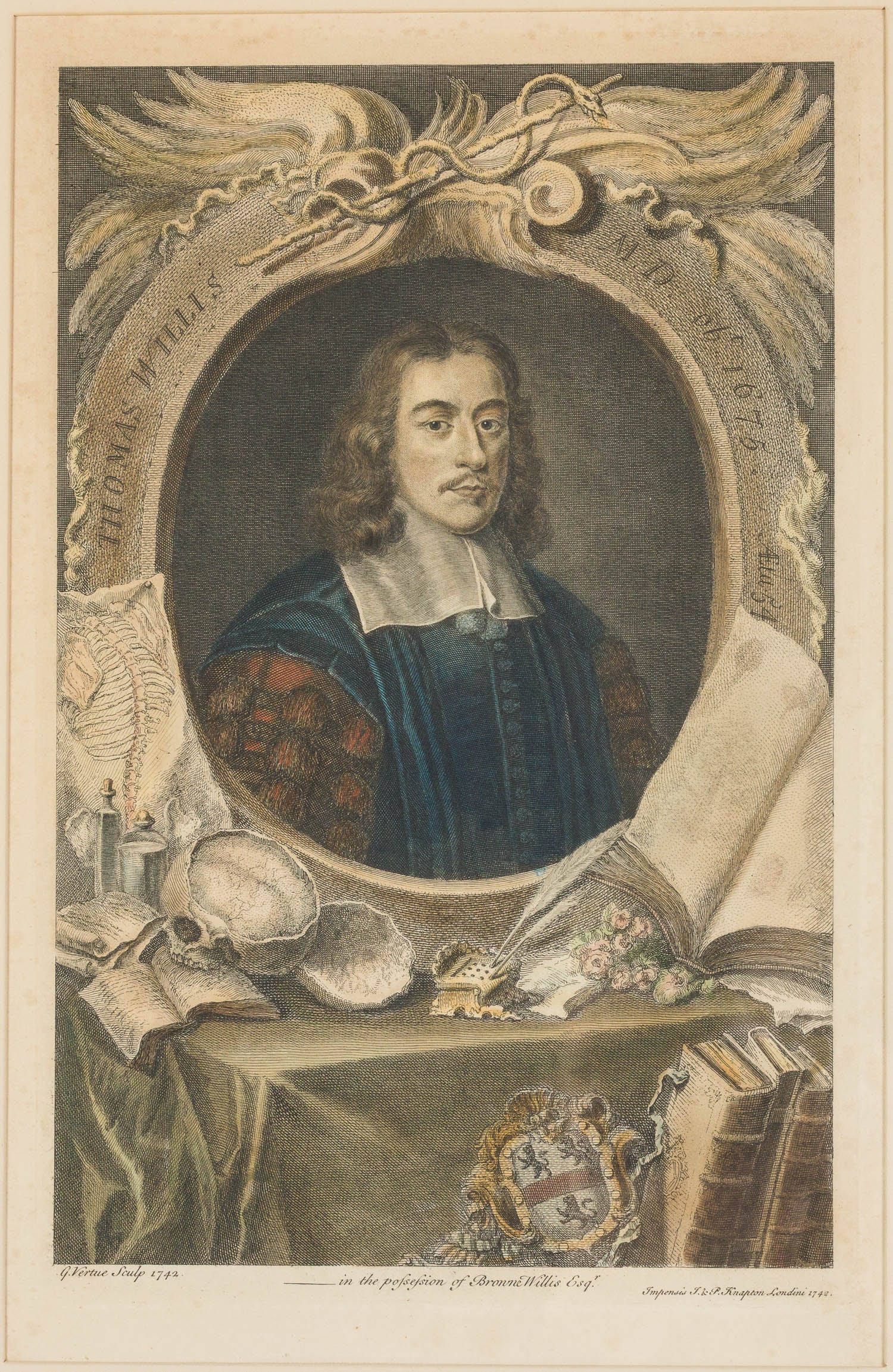 Five Handcolored Portrait Engravings - 14