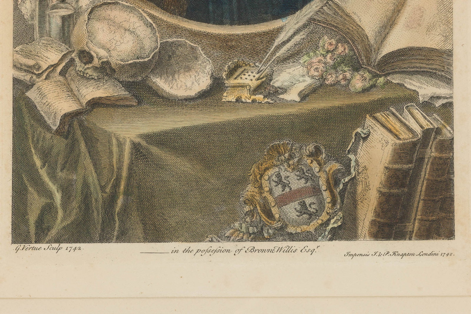 Five Handcolored Portrait Engravings - 15