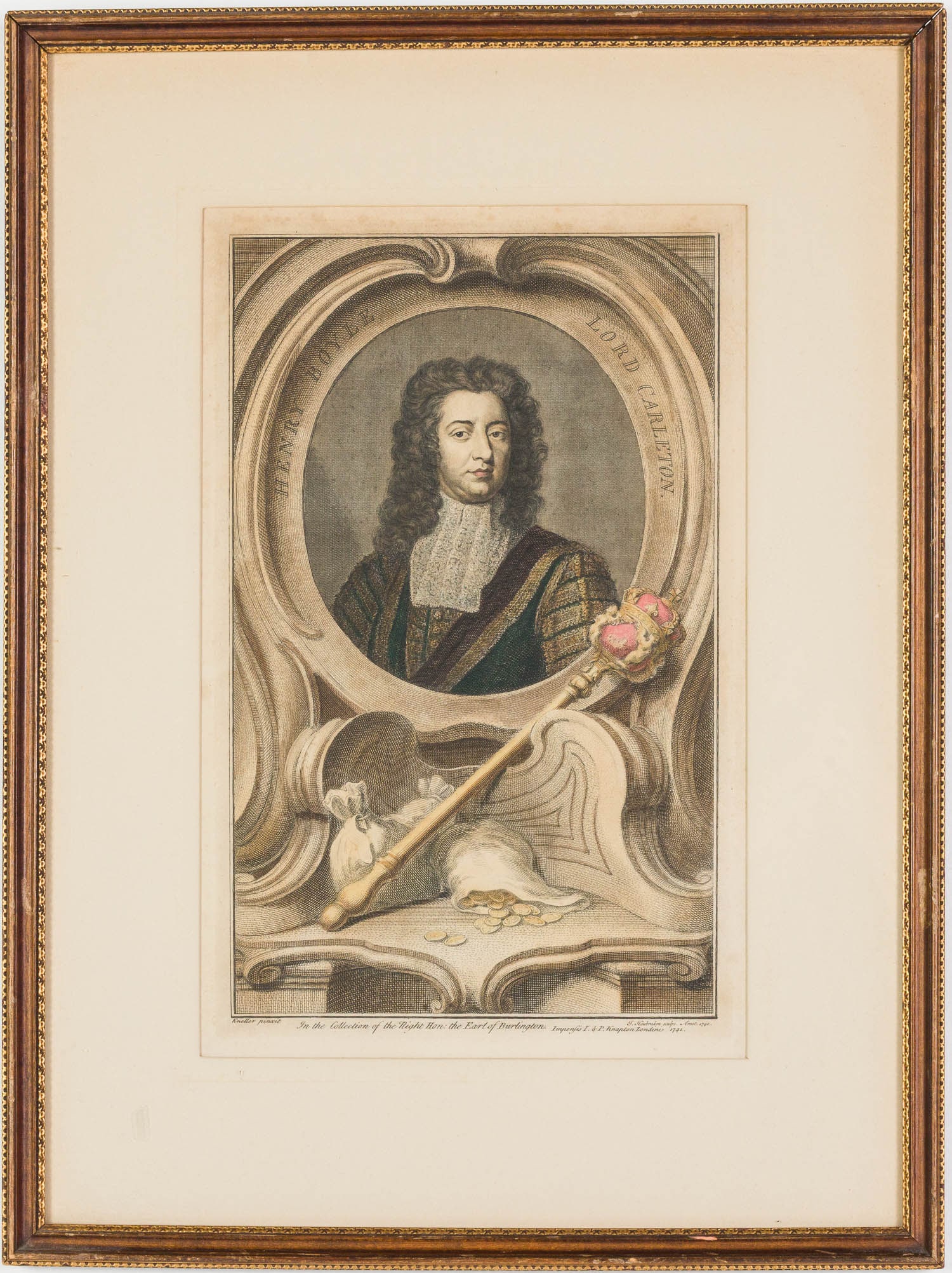 Five Handcolored Portrait Engravings - 2