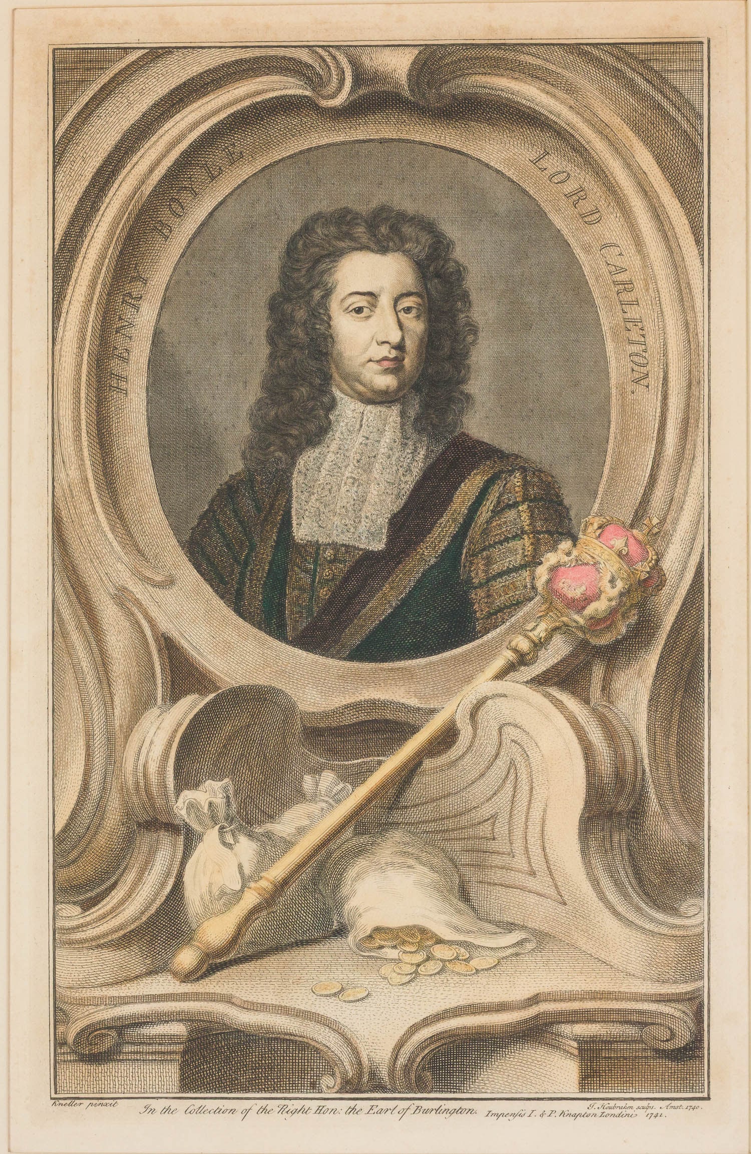 Five Handcolored Portrait Engravings - 3