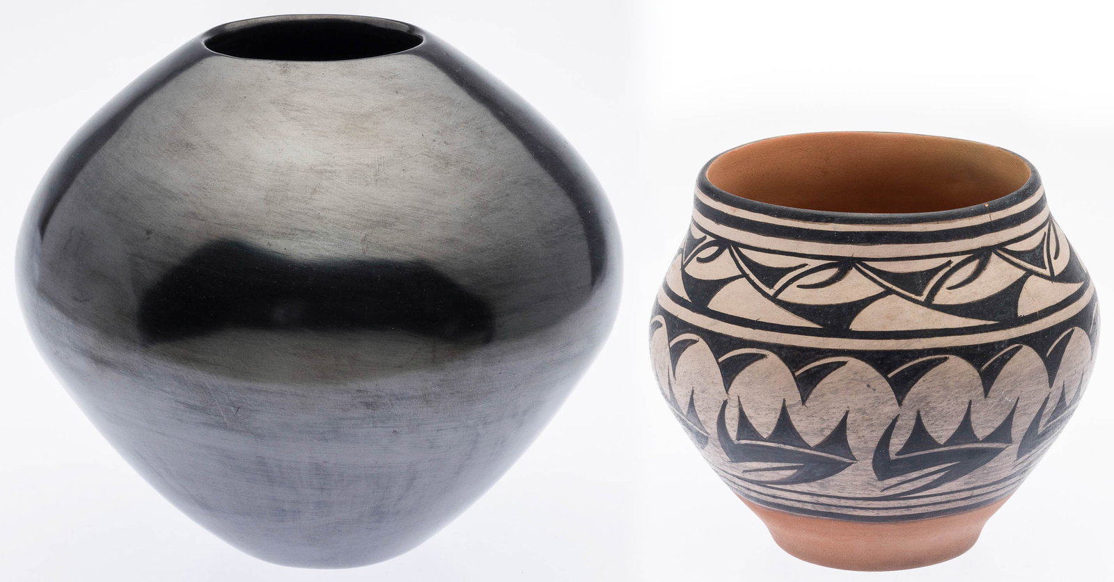Rubin Luzano Mata Ortiz Blackware Pot & Another (1 of 15)