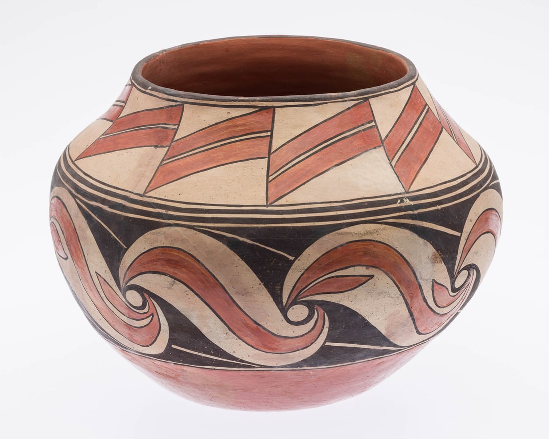 Zia Polychrome Decorated Olla, C 1950s (1 of 13)