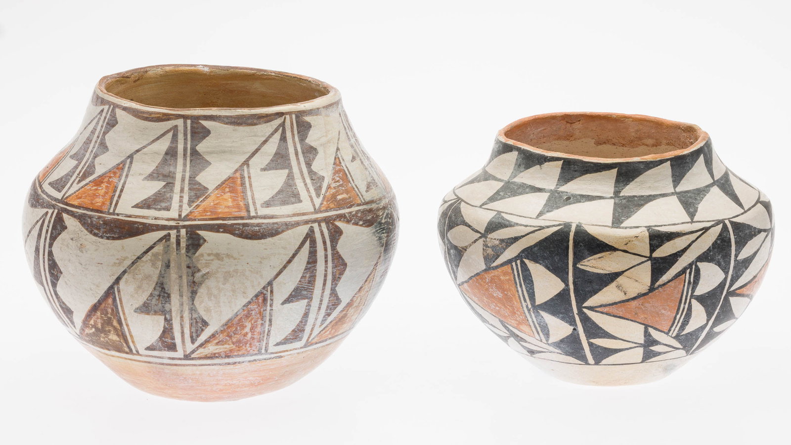 Two Acoma Polychrome Ollas, NM, 20th C (1 of 15)