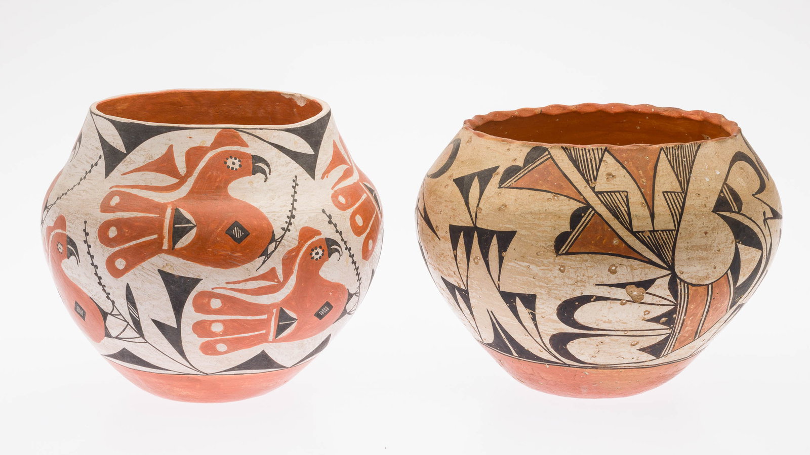 Two Acoma Polychrome Pots, New Mexico, 20th C (1 of 18)
