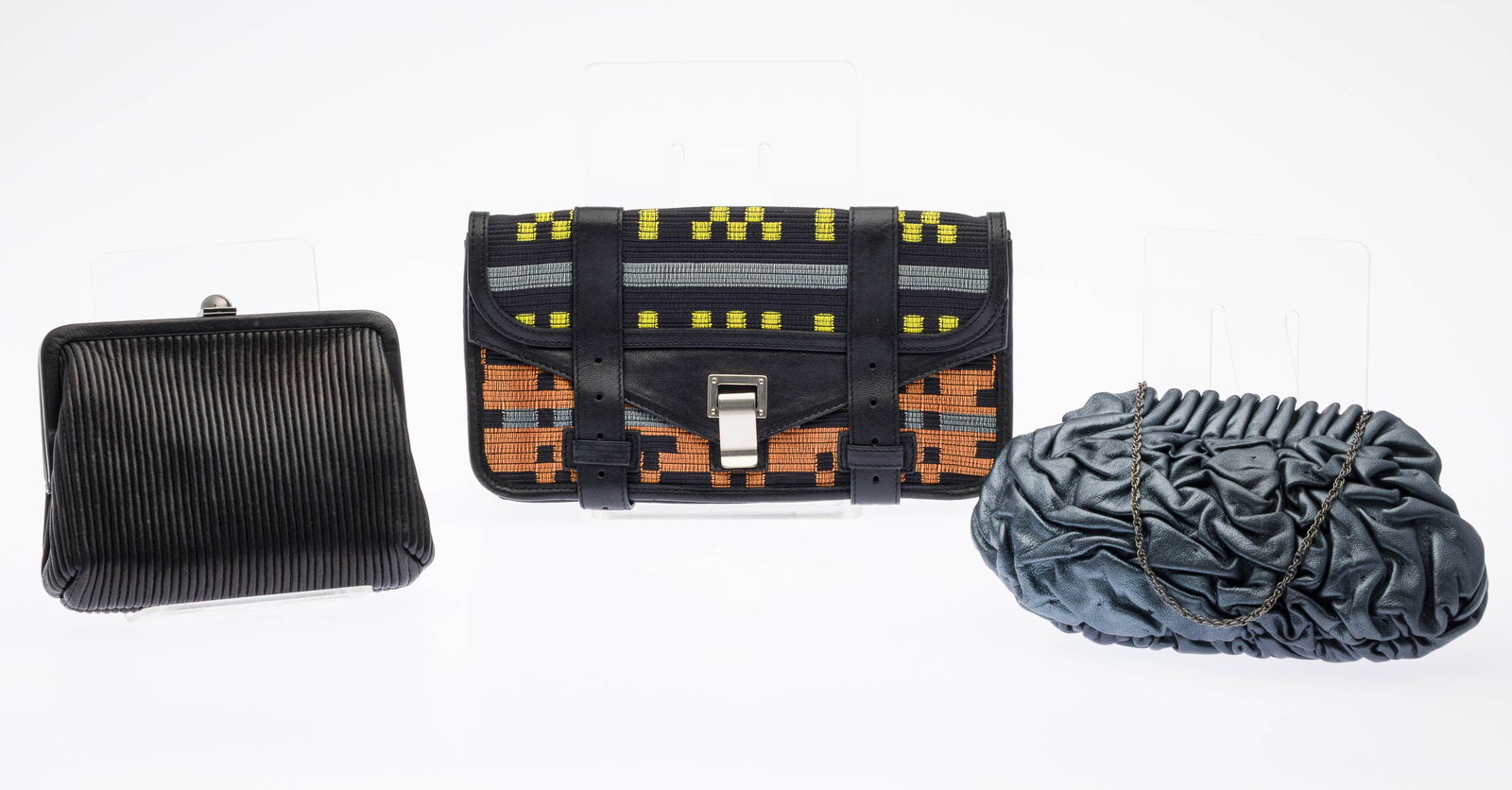 3 Leather Clutches, including Reed Krakoff (1 of 13)