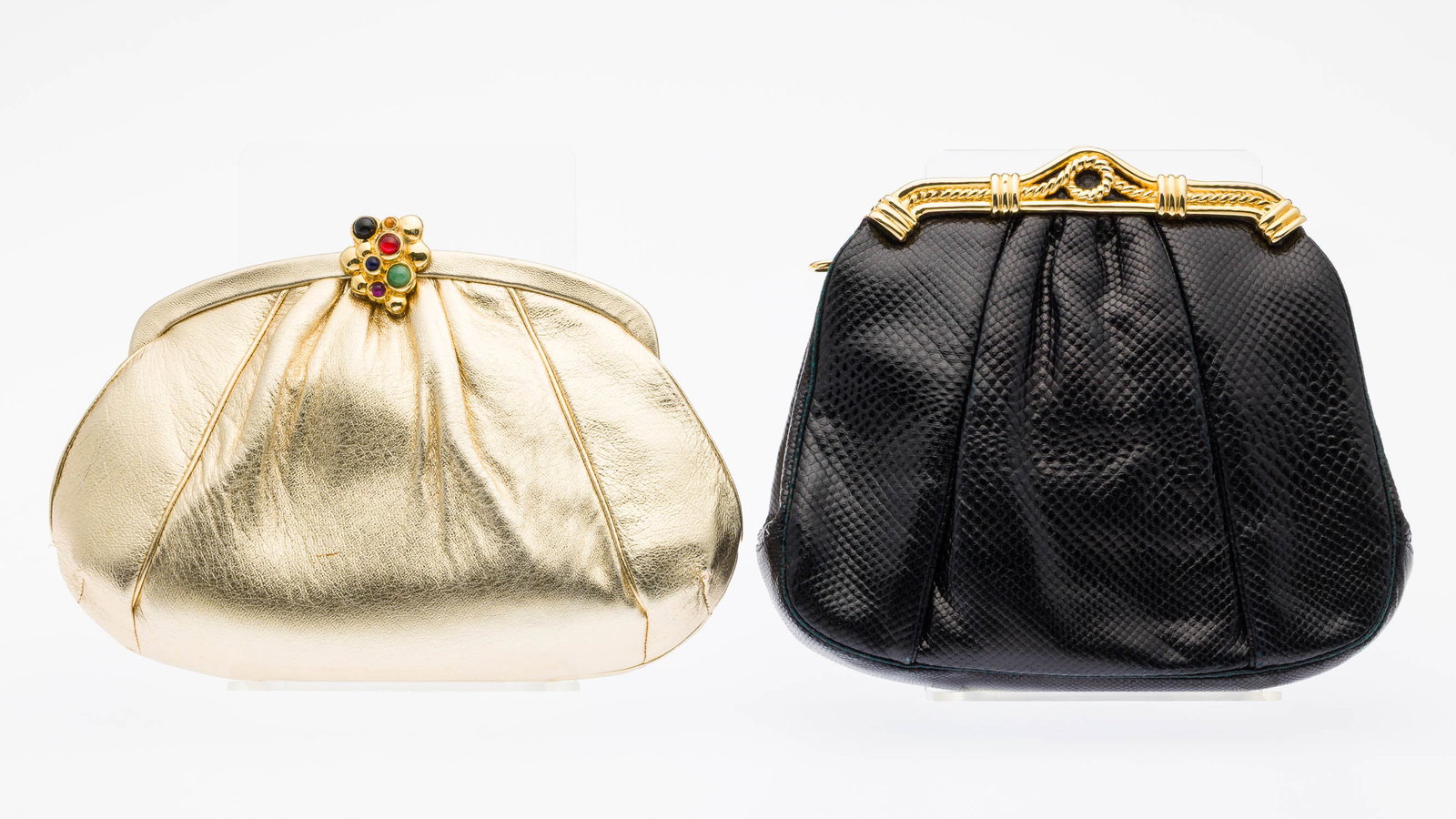 Two Judith Leiber Leather Clutches (1 of 10)