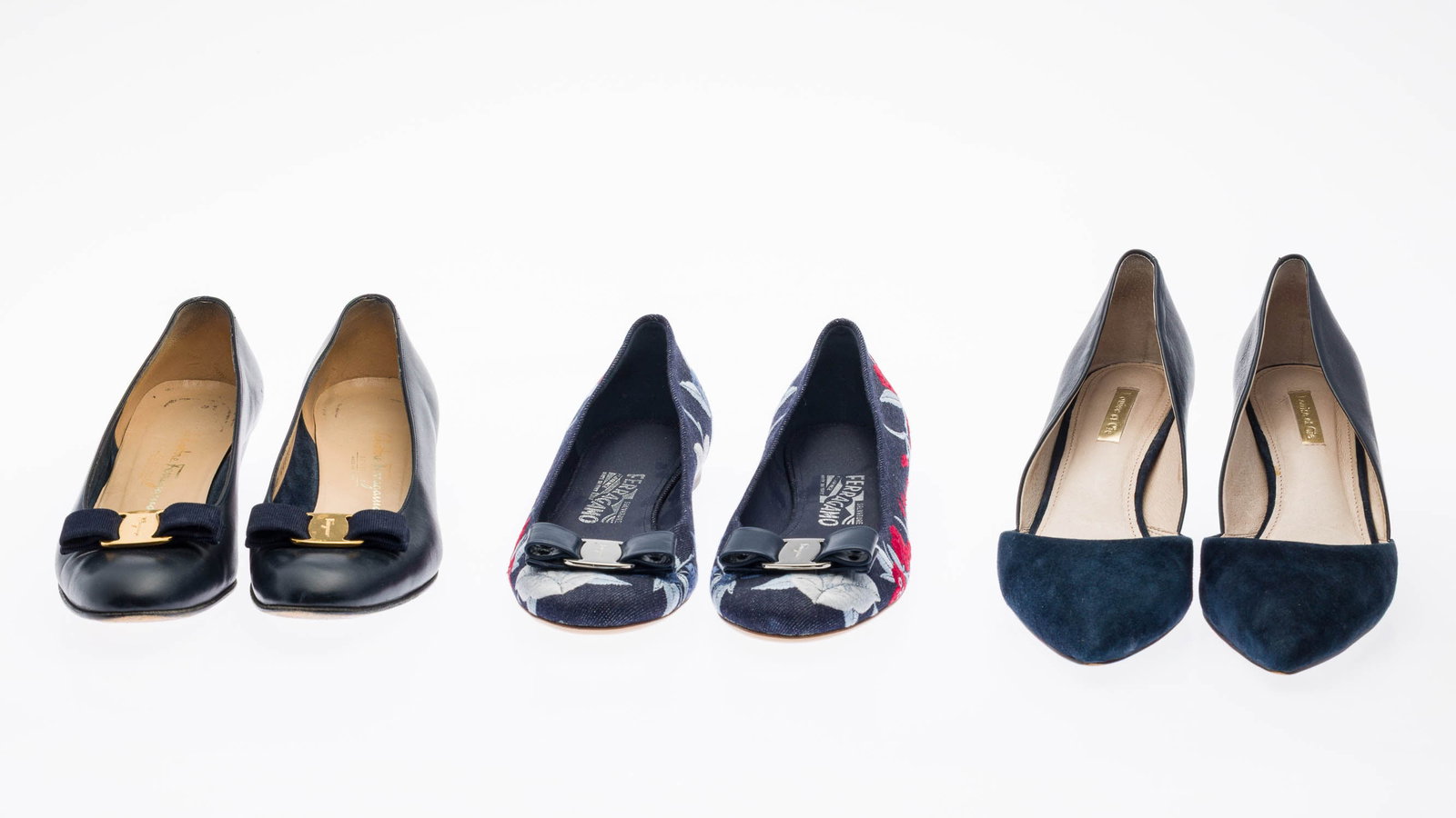 Three Pairs of Ferragamo and Louise & Cie (1 of 18)