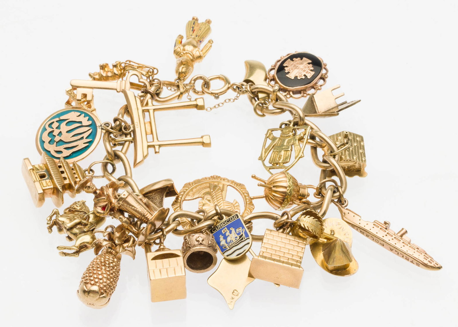14K Gold Charm Bracelet (1 of 6)