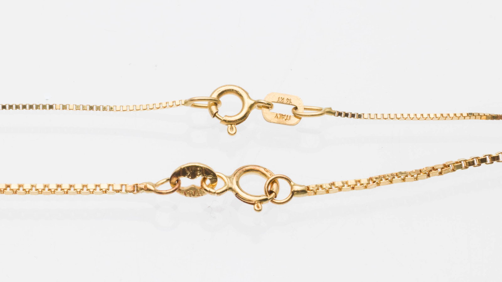 Two Gold Heart Necklaces - 4