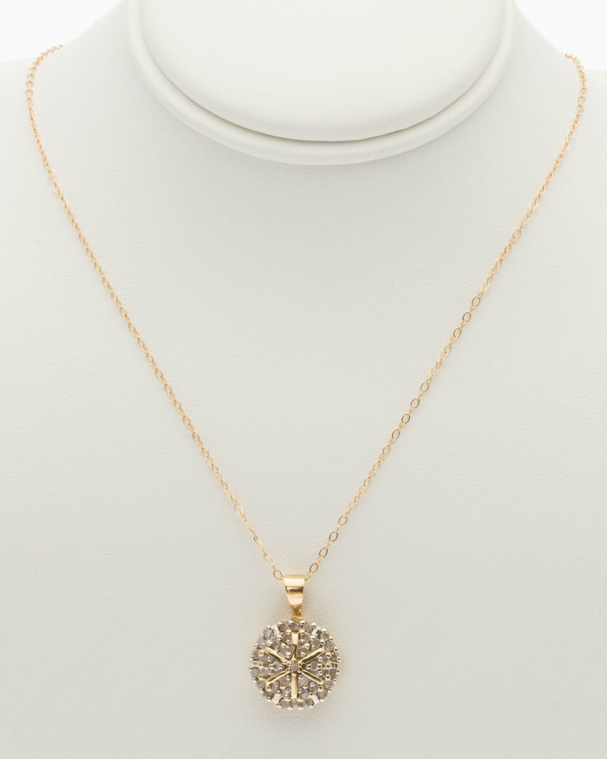 10K Gold and Diamond Necklace (1 of 6)