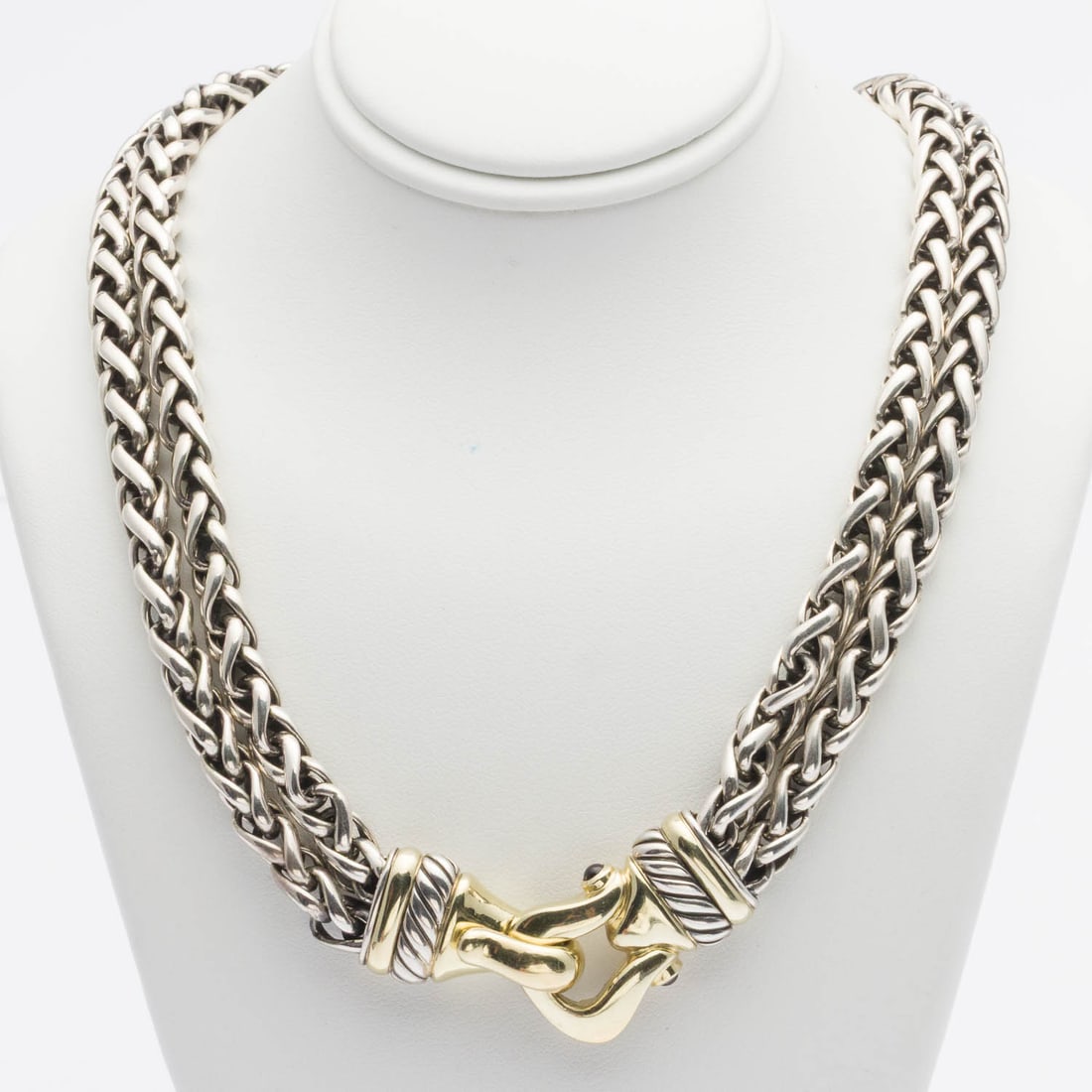David Yurman Sterling & 14K Chain Necklace (1 of 5)