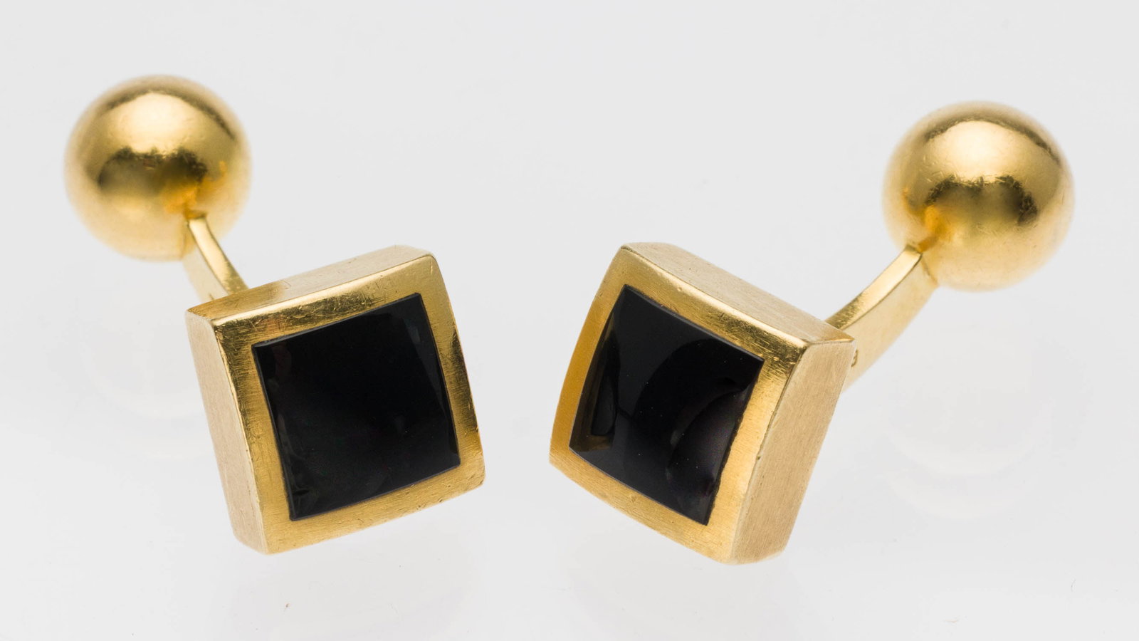 Tiffany & Co. 18K Gold and Onyx Cufflinks (1 of 5)