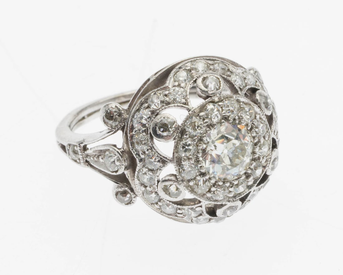 14K Gold and Diamond Engagement Ring, Size 5.25 (1 of 6)