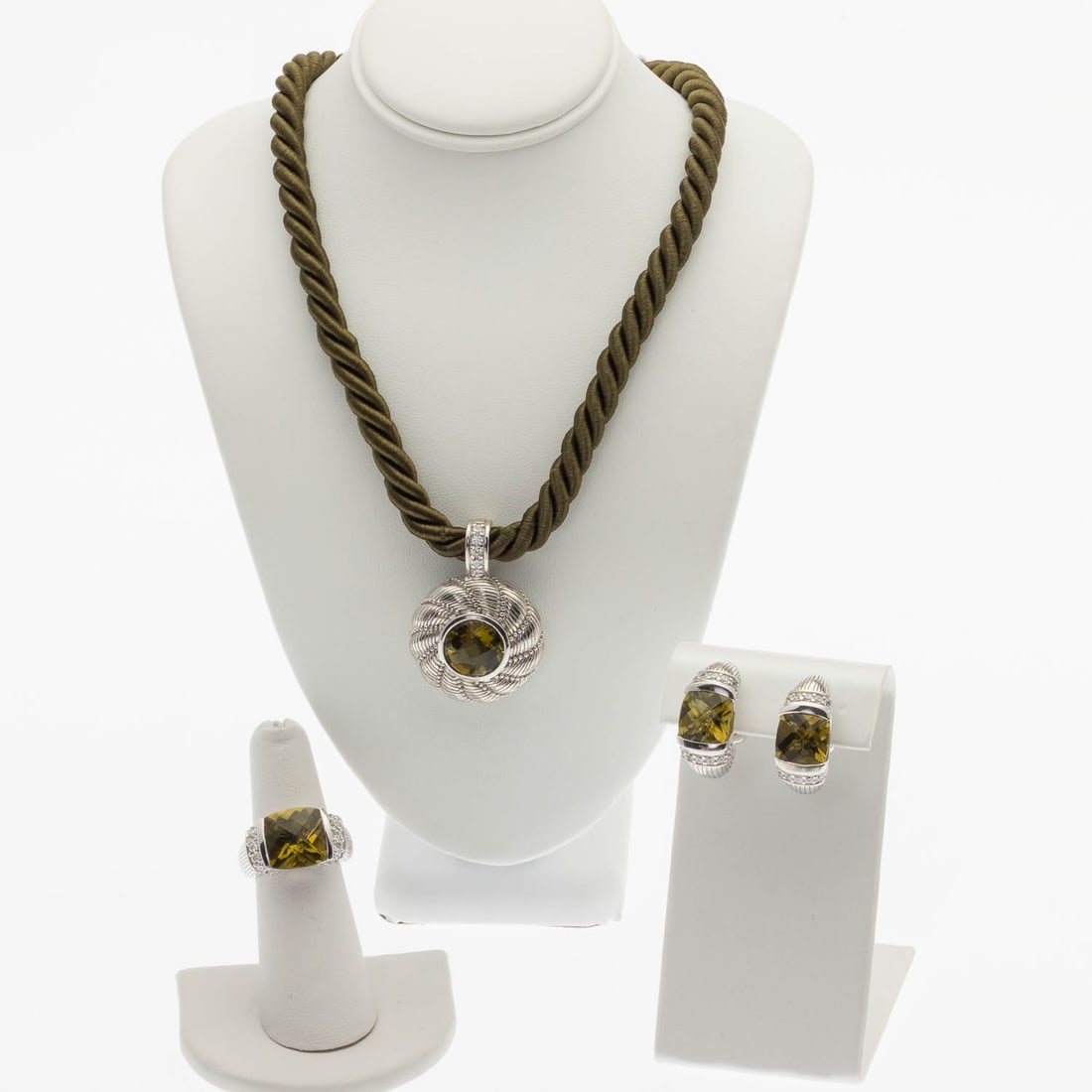Judith Ribke Sterling Silver and Gem Jewelry, 3 pcs (1 of 12)