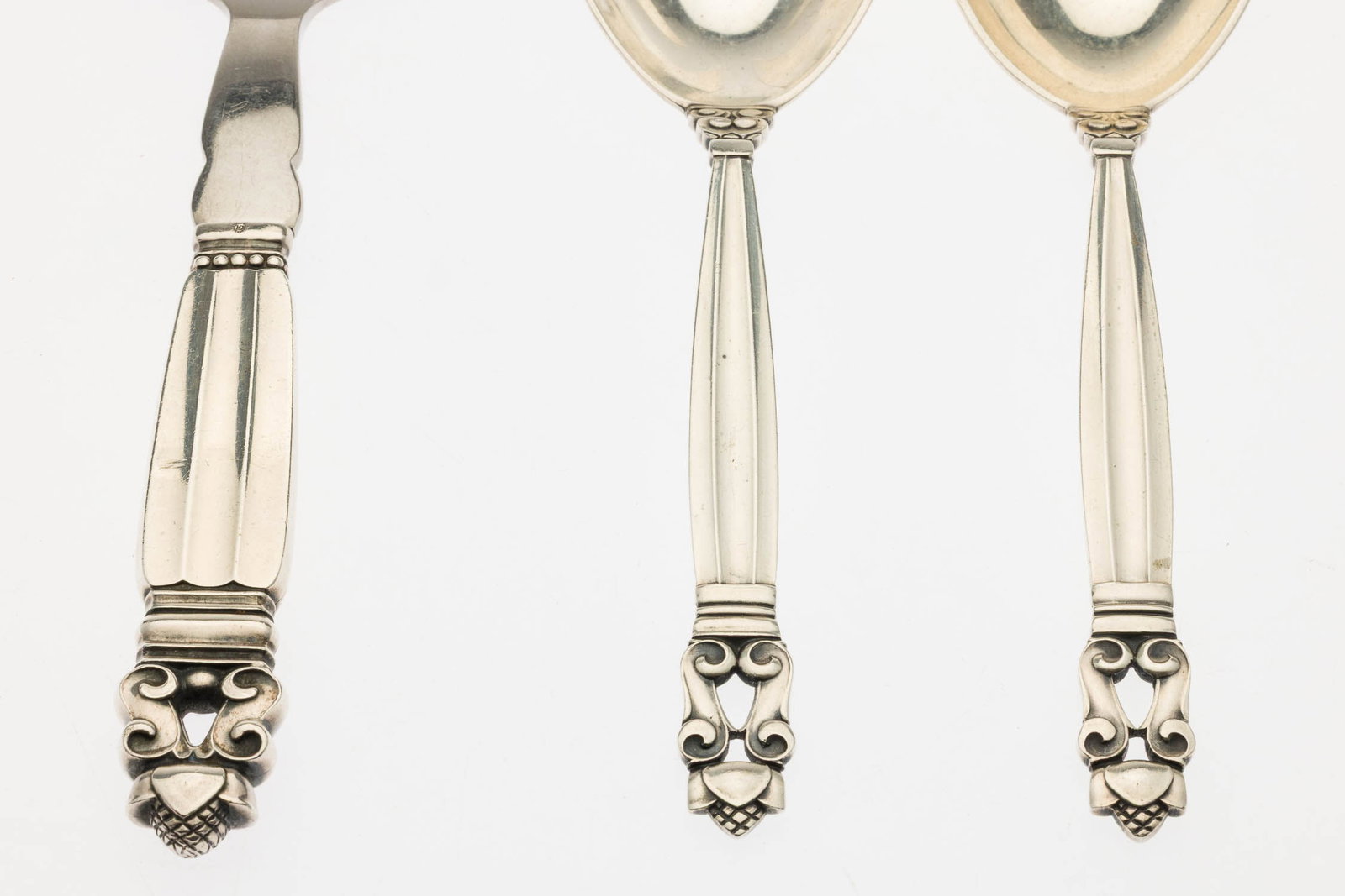 Three Georg Jensen Sterling Silver Serving Articles - 2
