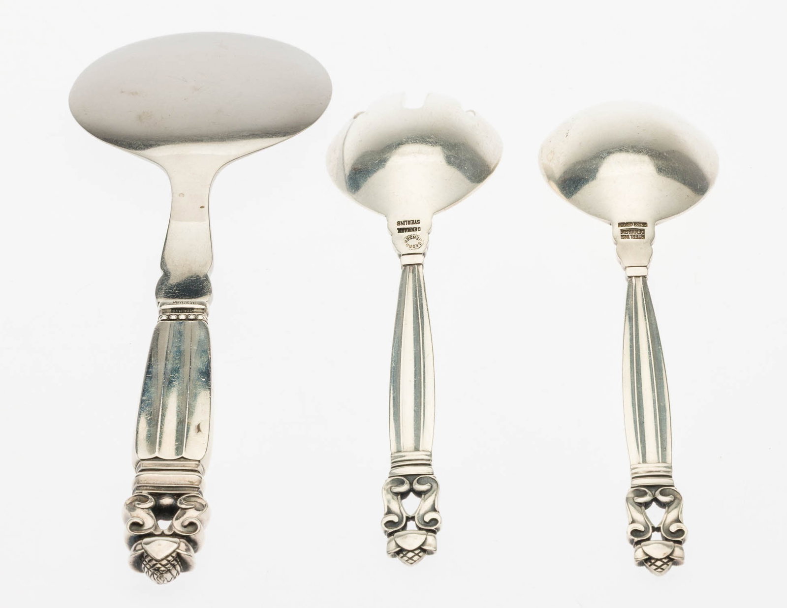 Three Georg Jensen Sterling Silver Serving Articles - 3