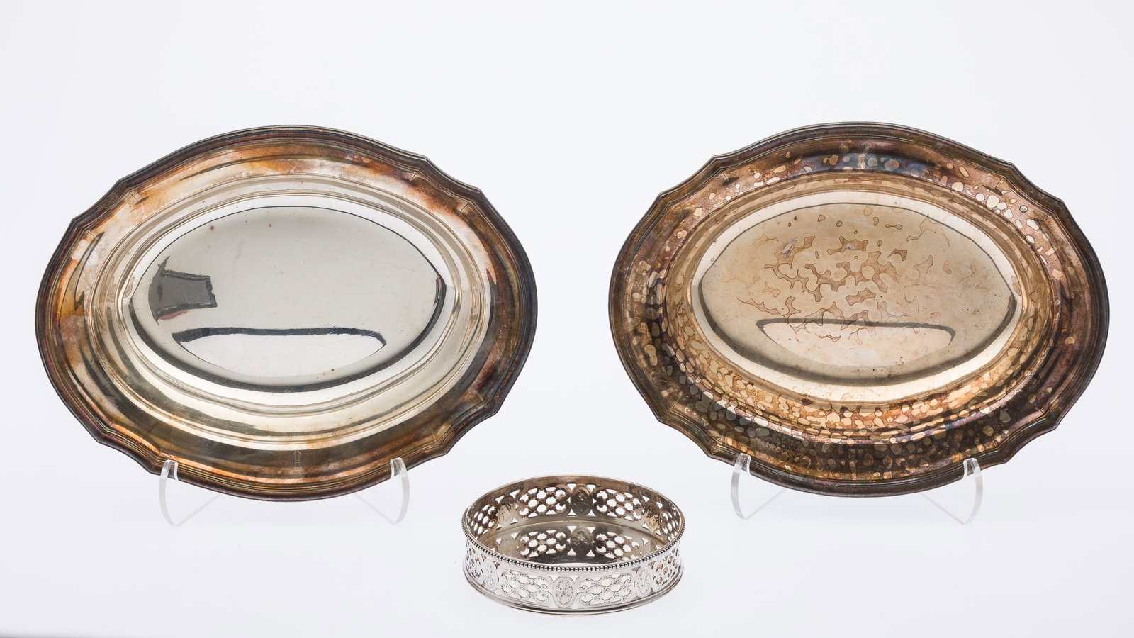 Pr Cartier Silverplate Bowls & Christofle Coaster (1 of 6)