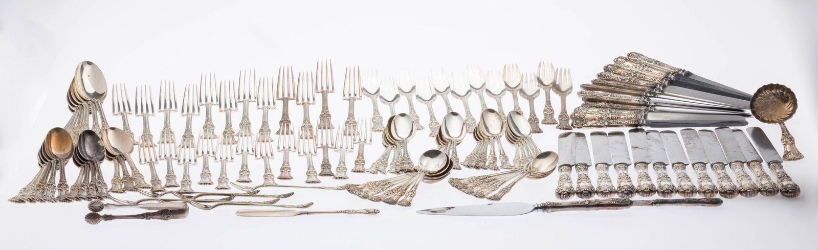Tiffany Sterling Silver Flatware Set, 121 pcs. (1 of 15)