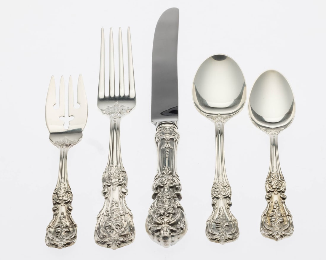 Reed & Barton Francis I Sterling Flatware, 91 pcs (1 of 13)