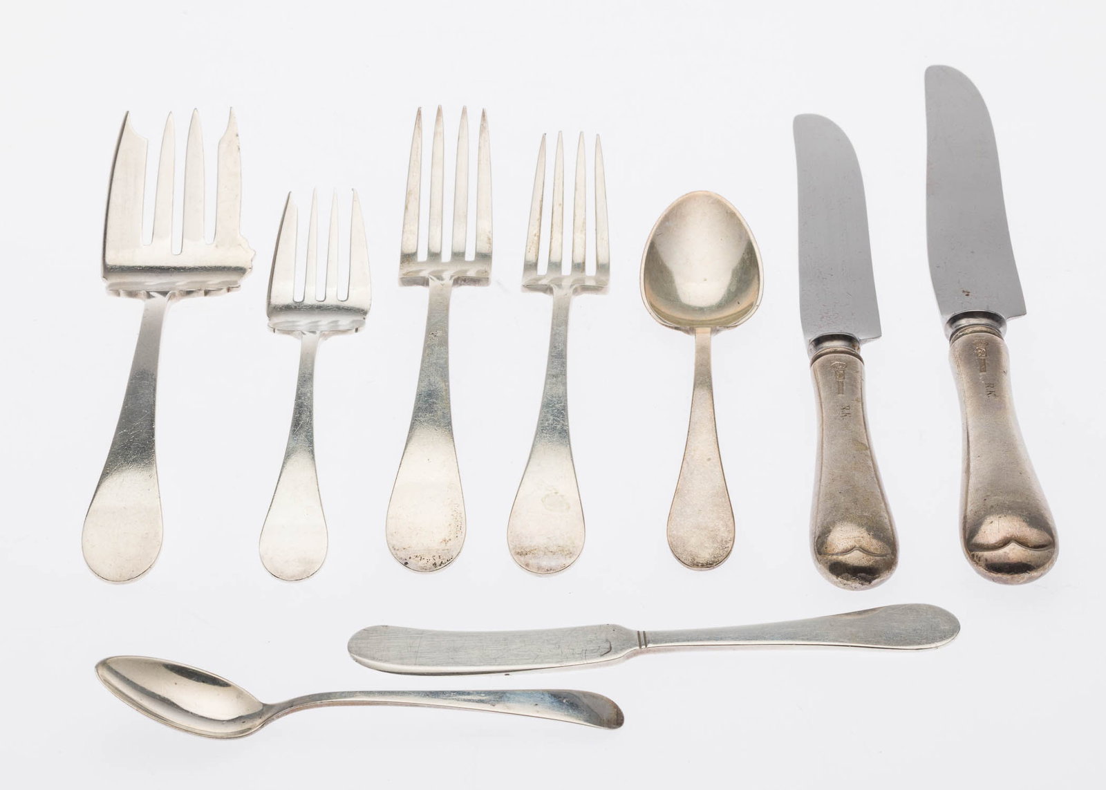 Tuttle Silversmiths Sterling Flatware Set, 43 pcs - 8