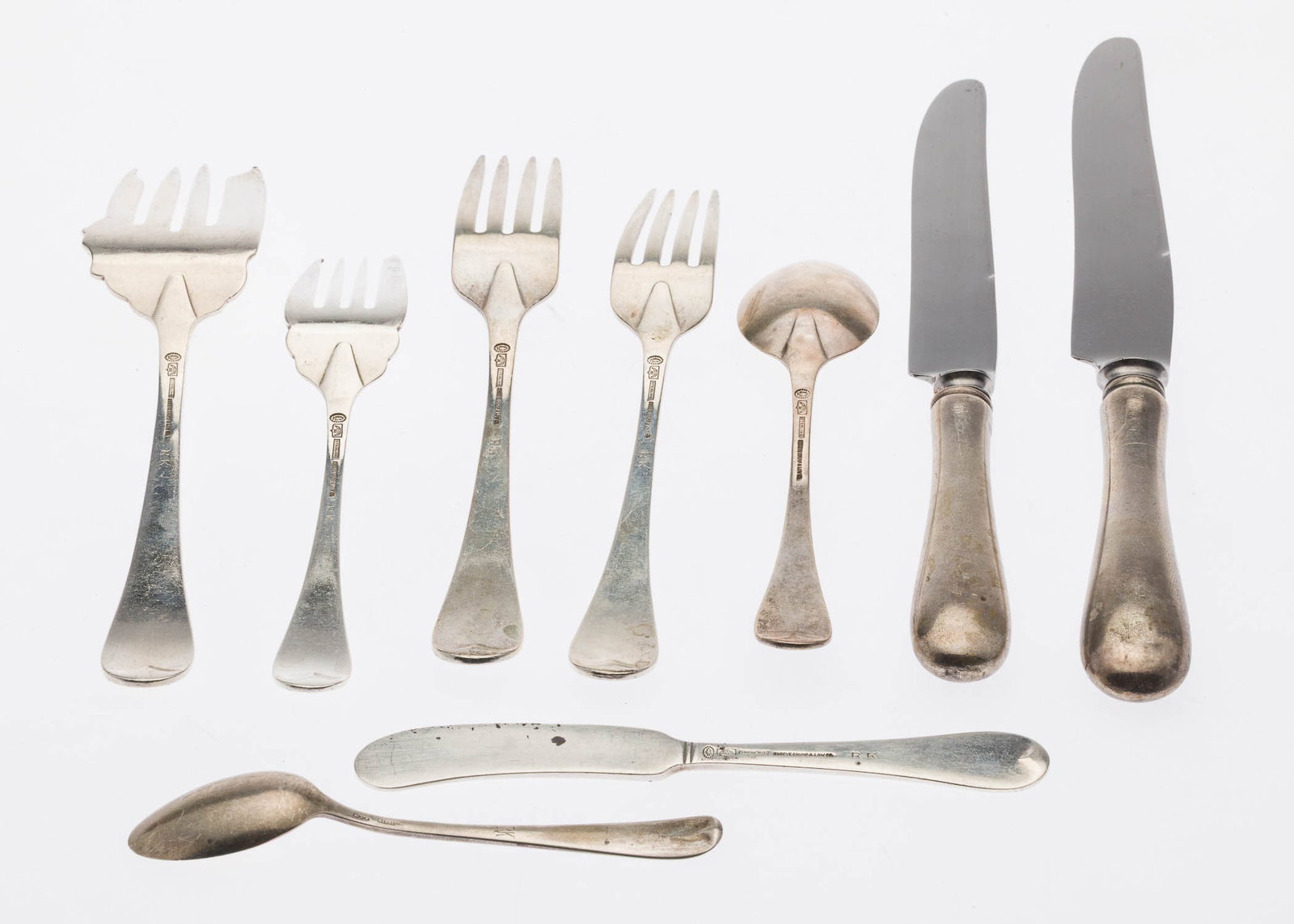 Tuttle Silversmiths Sterling Flatware Set, 43 pcs - 9