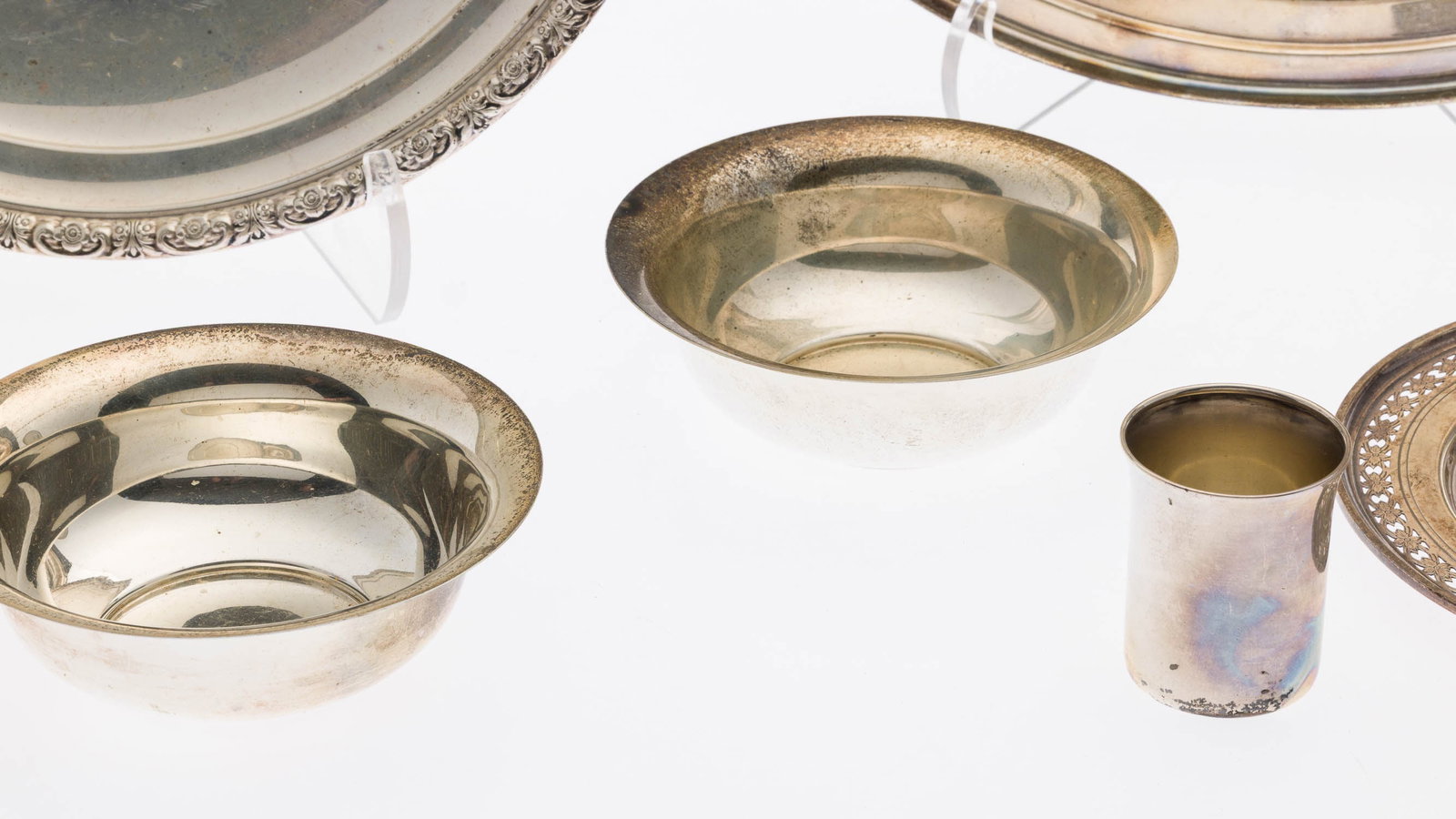 6 Sterling Silver Table Articles - 6