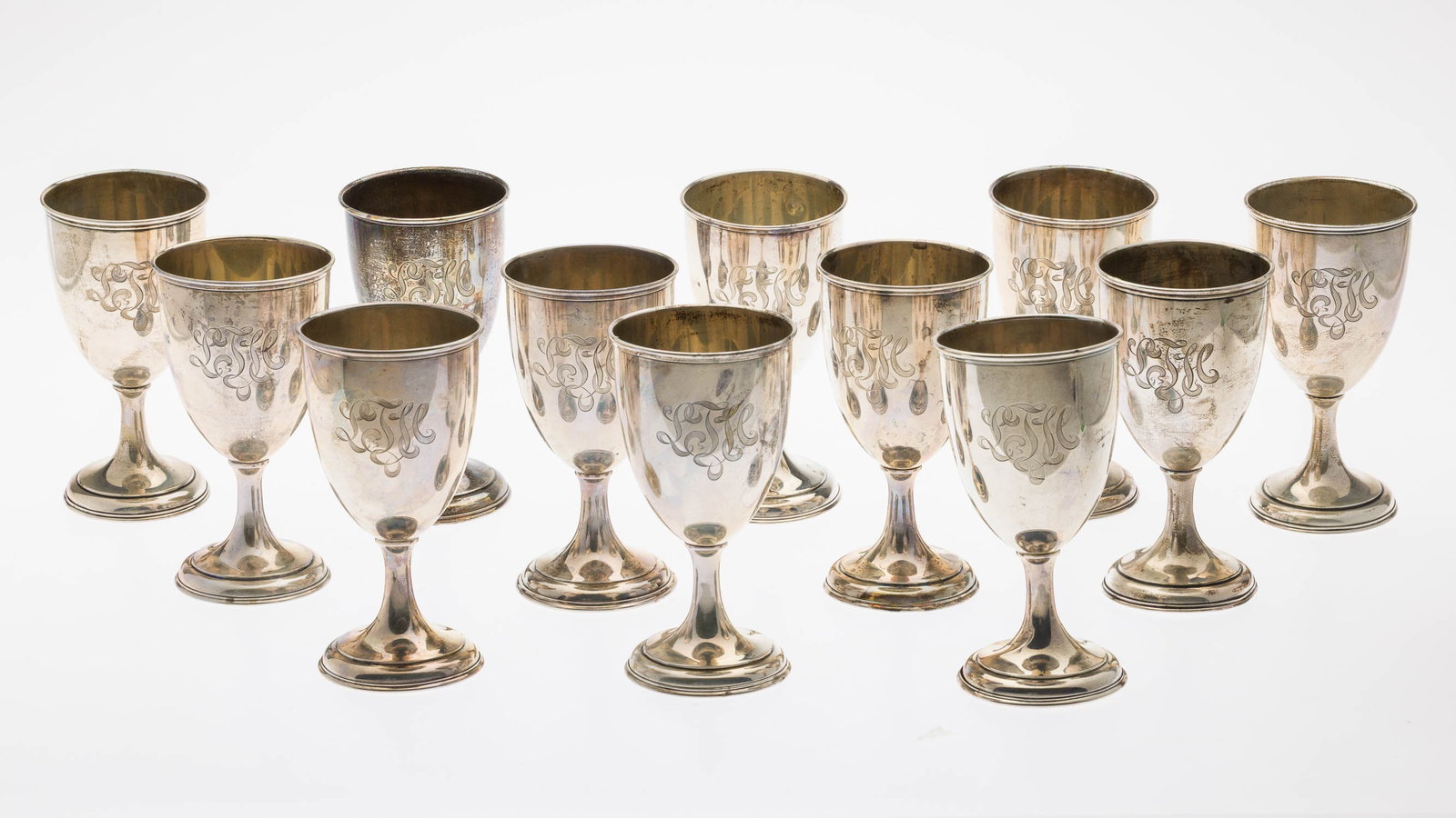 12 Wallace & Sons Sterling Silver Goblets (1 of 11)