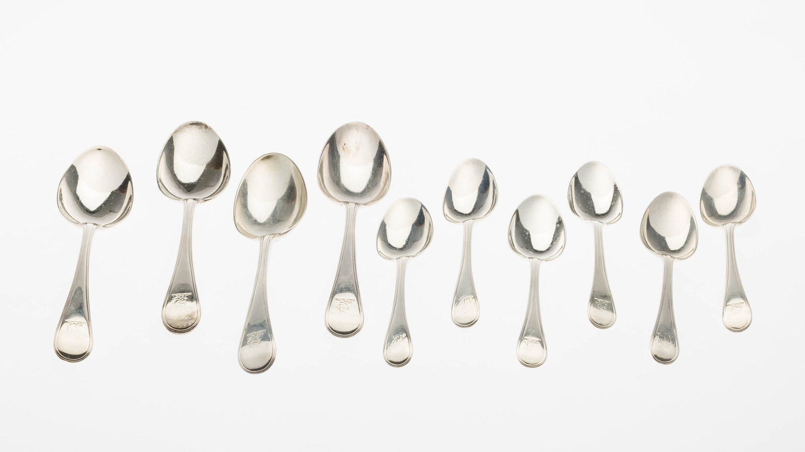 10 English Sterling Silver Spoons (1 of 8)