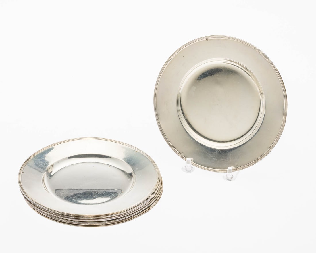 8 Gorham Sterling Silver Butter Plates (1 of 3)