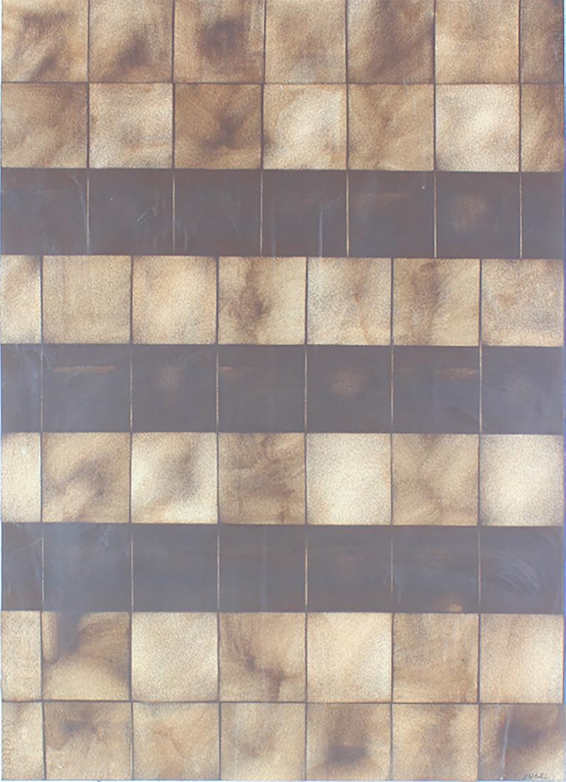 Jules Engel (1909-2003) Californian: UNTITLED, watercolor on paper, signed lower right twice, 28 x 20 ¼”, framed with glass, in good studio condition.