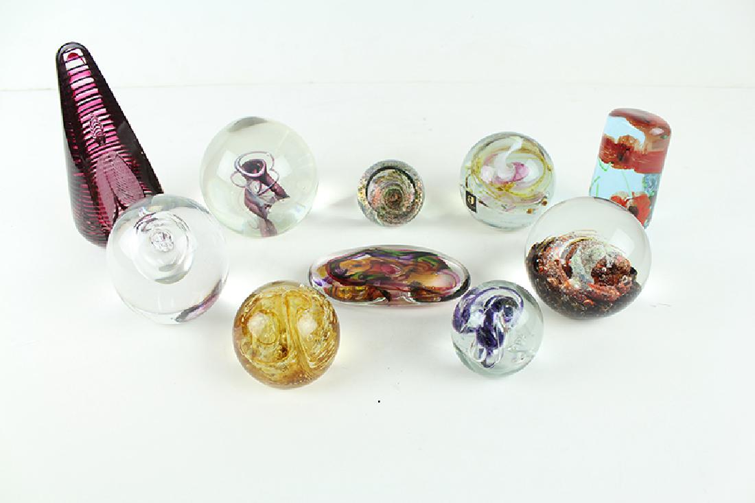 Glass Paperweights (ten) (1 of 1)