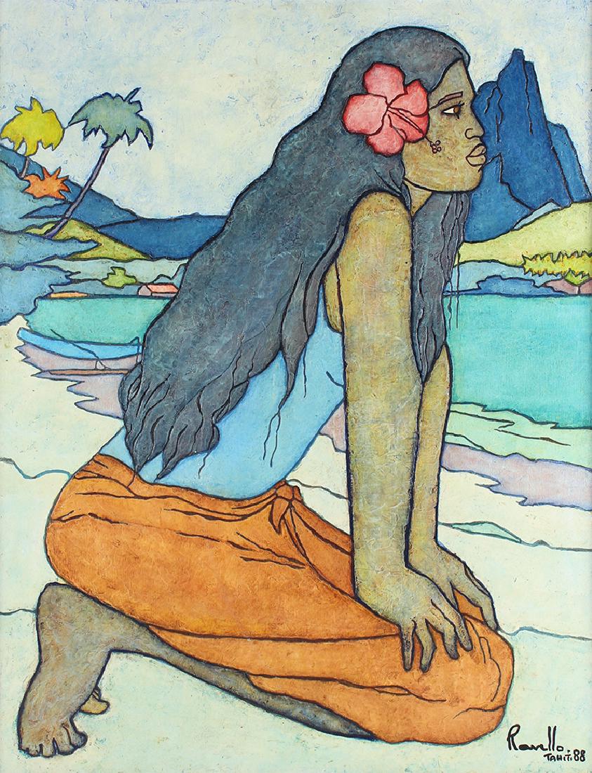 Francois Ravello (1926-2001) Tahitian (1 of 2)