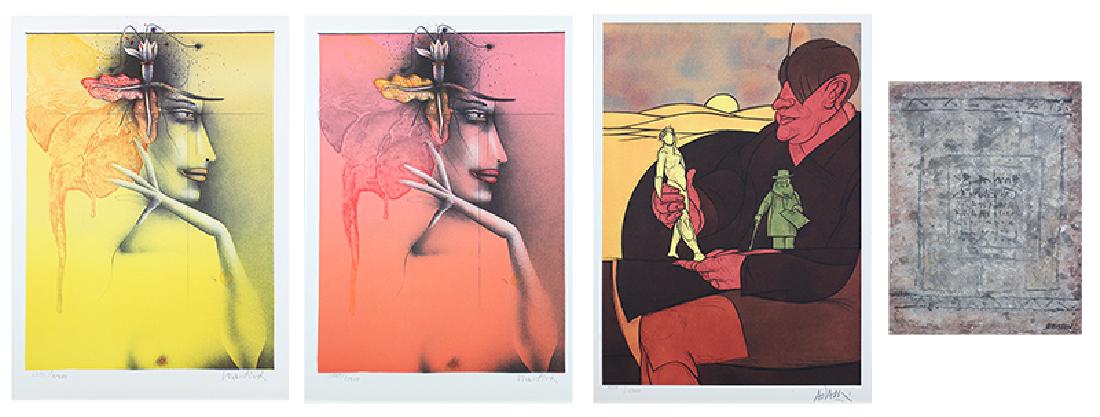 Paul Wunderlich (1927-2010), Valerio Adami (b. 1935) & (1 of 5)