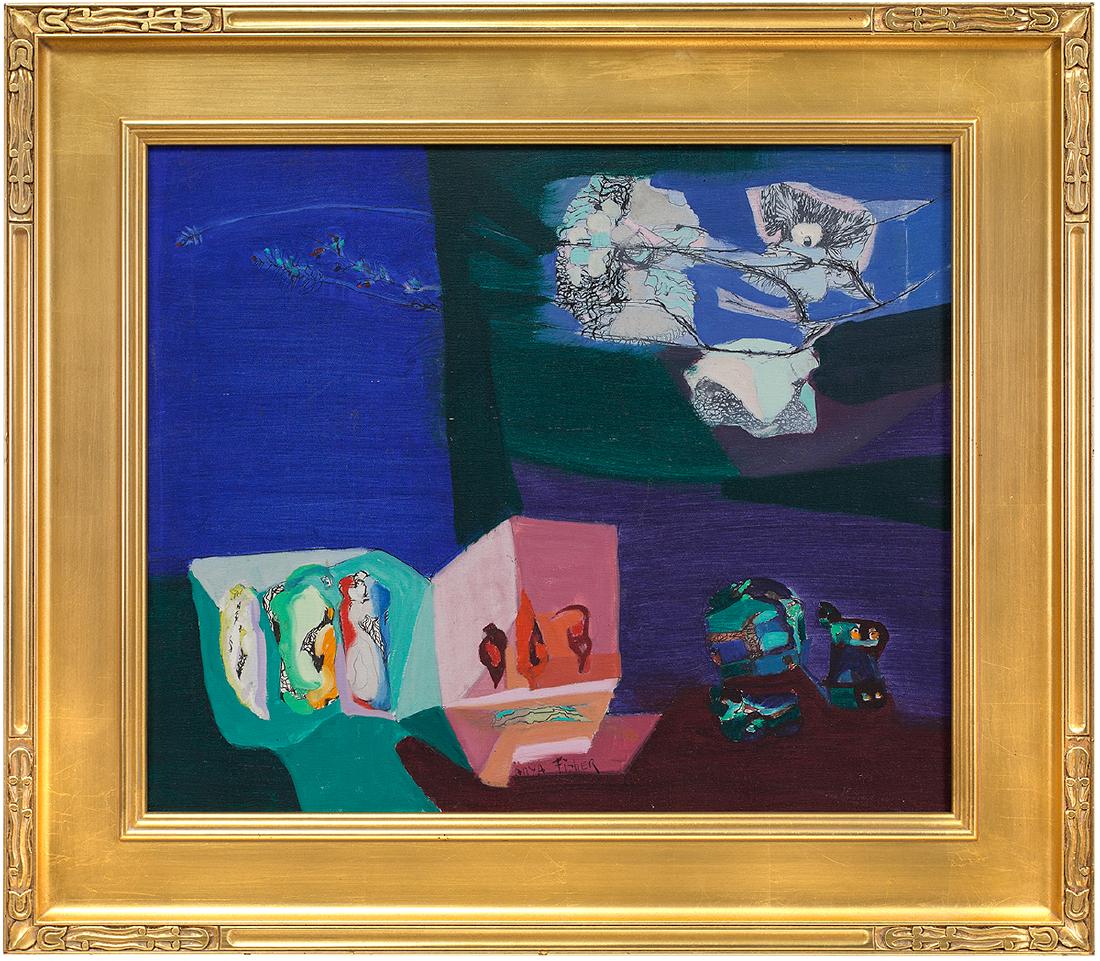 Anya Fisher (1905-1992) Russian/ American: UNTITLED, oil painting on canvas, signed lower center, 20 x 24", nicely framed.