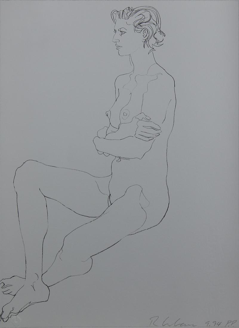 Robert Graham (1938-2008) Californian: NUDE WOMAN, 1994, lithograph, signed in pencil and inscribed PP, blind stamp lower right, sheet 14 ¾ x 10 ¾", framed.