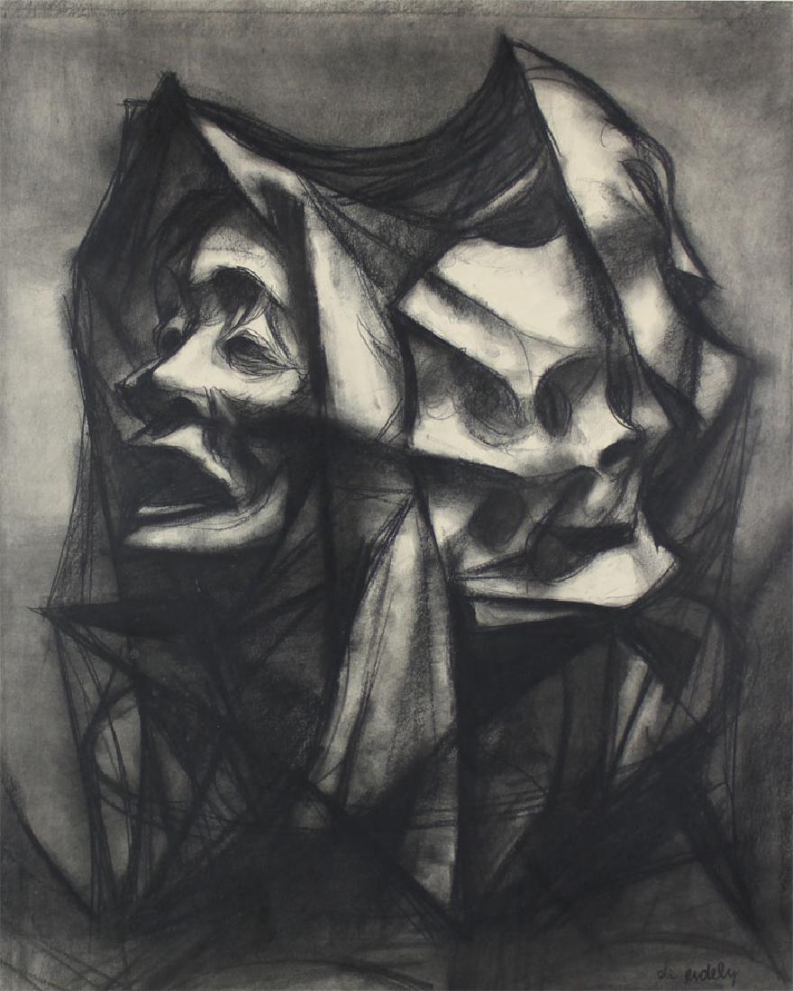 Francis De Erdely (1904-1959) Californian: FIGURE, pastel on paper, signed lower right, sight 23 x 18 ½”, framed with non-glare glass.