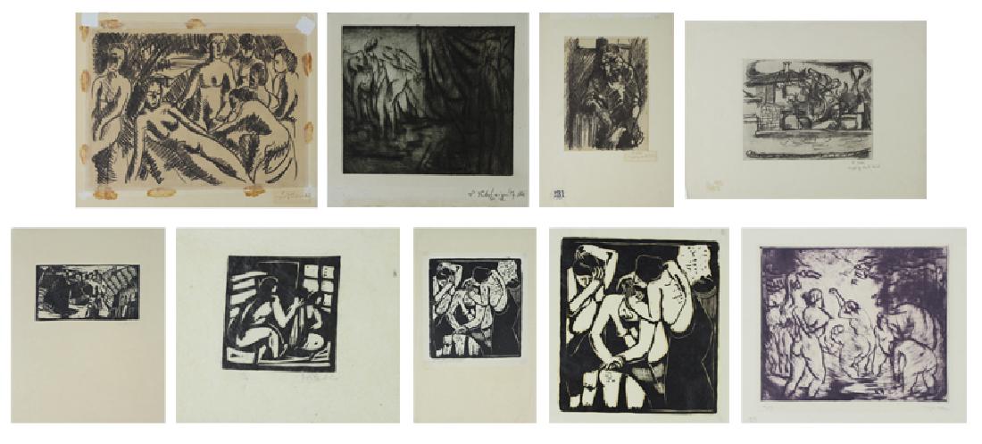 Wolf Kibel (1902-1938) Polish/ South African (nine) (1 of 10)