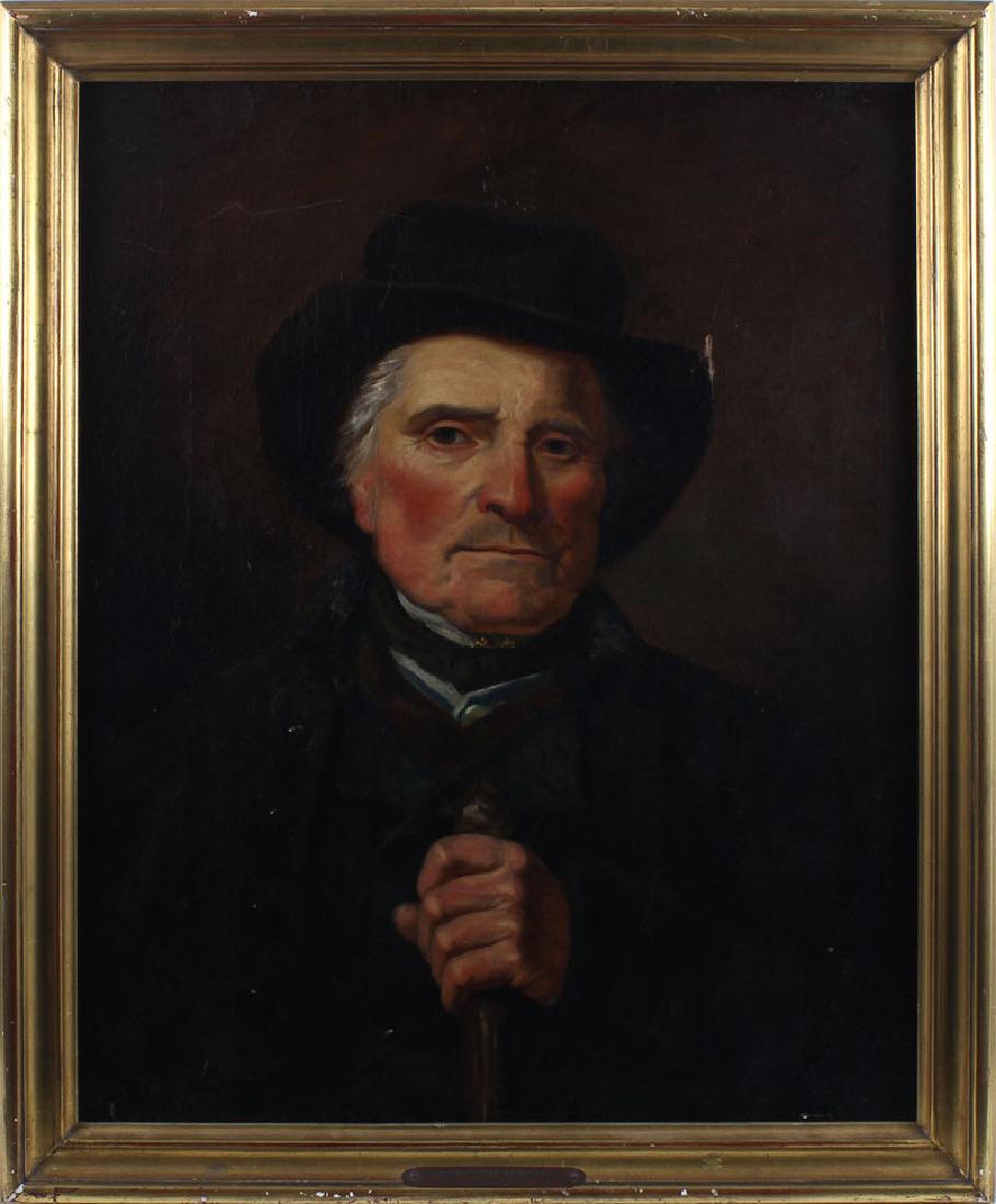 Franz Von Lenbach (1836-1904) German: PORTRAIT OF A GENTLEMEN, oil painting on canvas, a signature not found, 29 x 24”, framed.