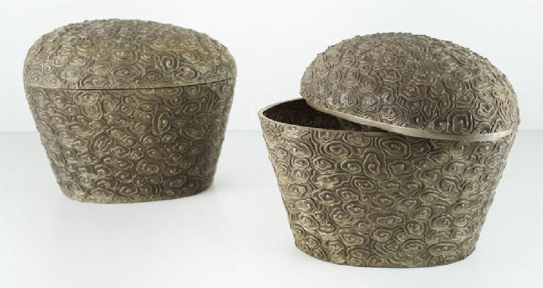 Chinese-Style Metal Boxes (two) (1 of 2)