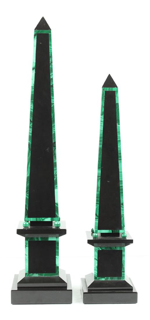 Marble and Malachite Obelisks & a map (three) (1 of 4)