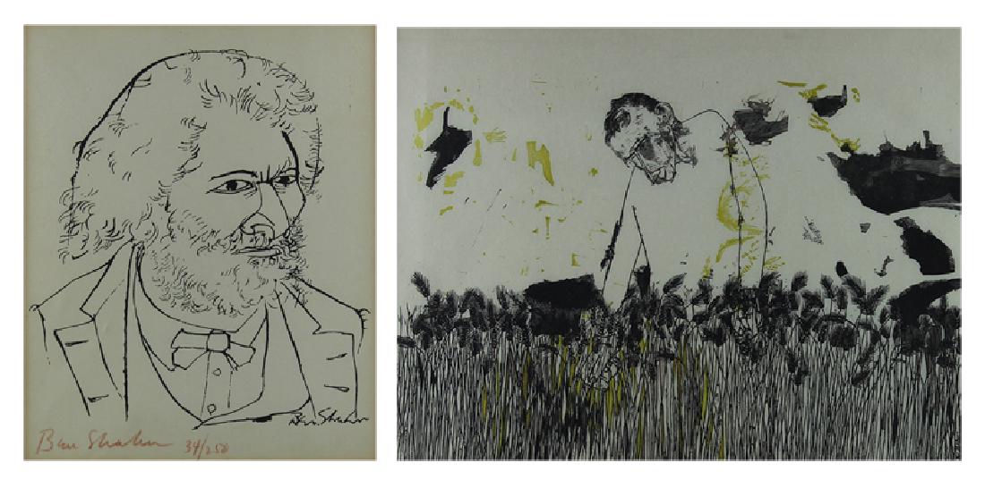 Ben Shahn; Ben Shahn with Leonard Baskin (two) (1 of 6)