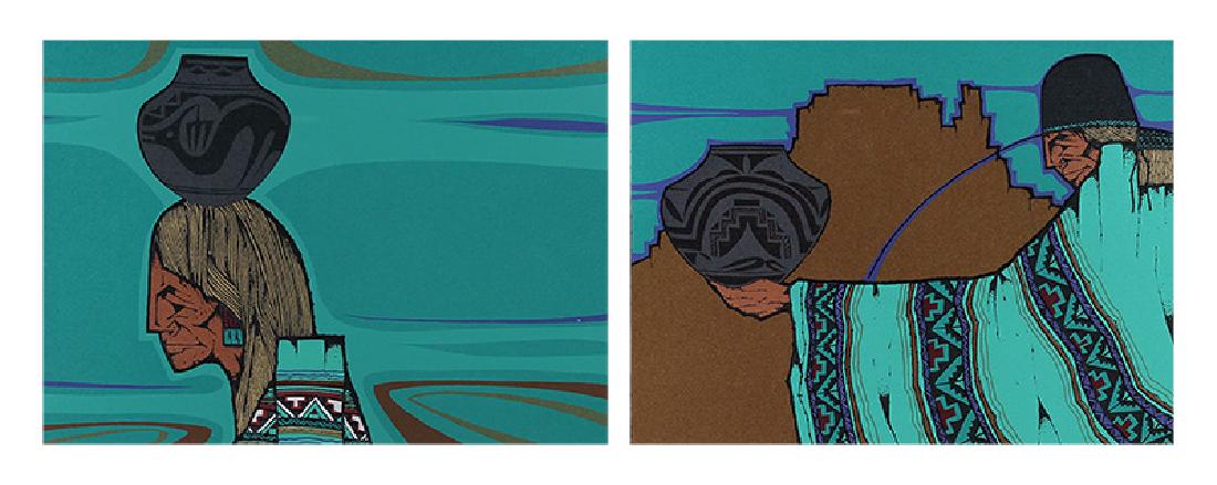 Amado Pena (b. 1943) Native American (two) (1 of 6)