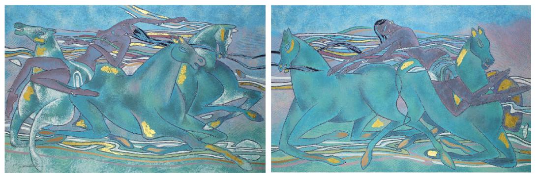 Yamin Young (b. 1959) Chinese (1 of 3)