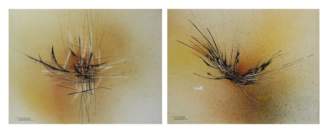 Leonardo Nierman (b. 1932) Mexican (two) (1 of 1)