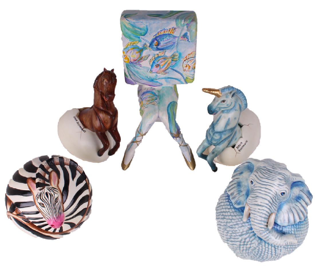 Sergio Bustamante (b. 1949) Mexican (2) & C. Alvarez (1 of 4)