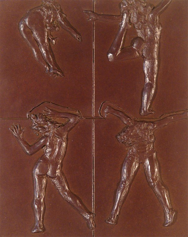 Robert Graham (b. 1937) American: NUDE WOMEN, cast and patinated bronze wall sculpture, 9 ½ x 7 ½", signed.