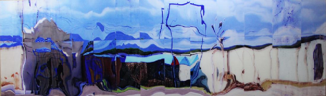 Irit Batsry (b. 1957) Israeli/ American: BLOW UP, 2006, digital Lambda print on Fujiflex mounted to Plexiglas, purportedly from the edition of 5, size 35 x 120”. Proceeds to Benefit UCLA Health.