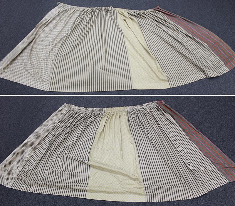 Alexander Girard Designs for Herman Miller: Two curtain panels 80” long, each overall 85” gathered at top and 185 stretched at bottom. From the collection of Selma & Herbert Moskowitz.