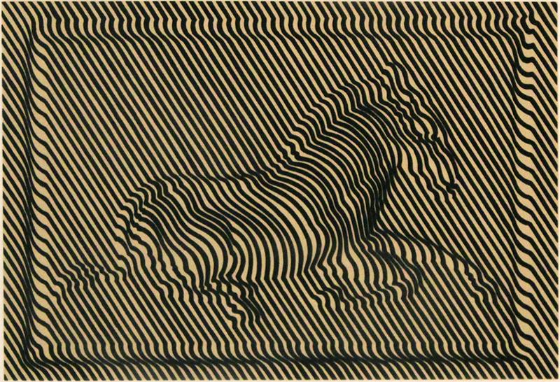 Victor Vasarely (1908-1997) Hungarian: ZEBRA, color screenprint, signed in pencil, numbered 131/138, image 8 ½ x 12 ¾”, sheet 18 x 15 ¾”, frame 26 x 24”.